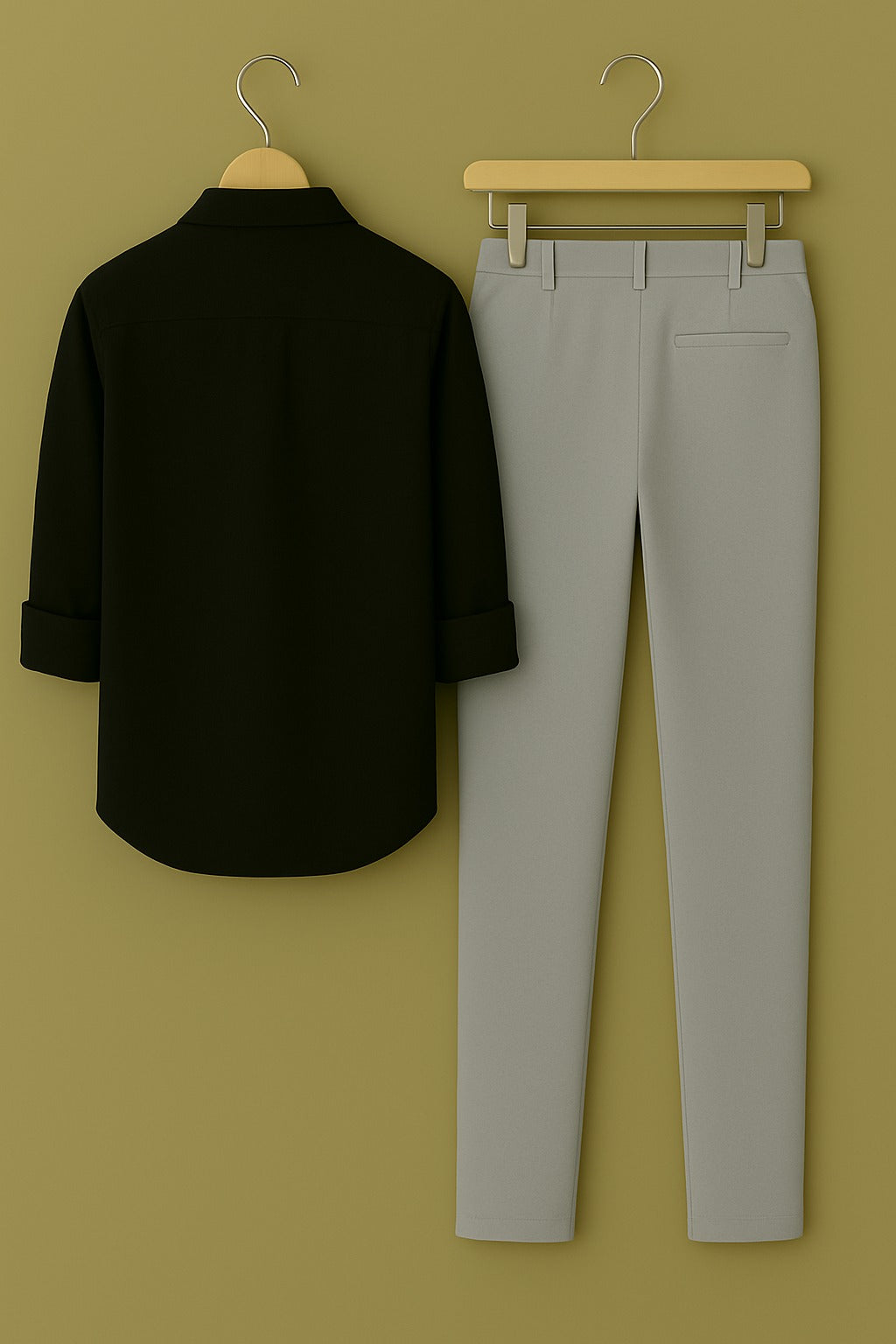 Mens corean pocket shirt pant combo