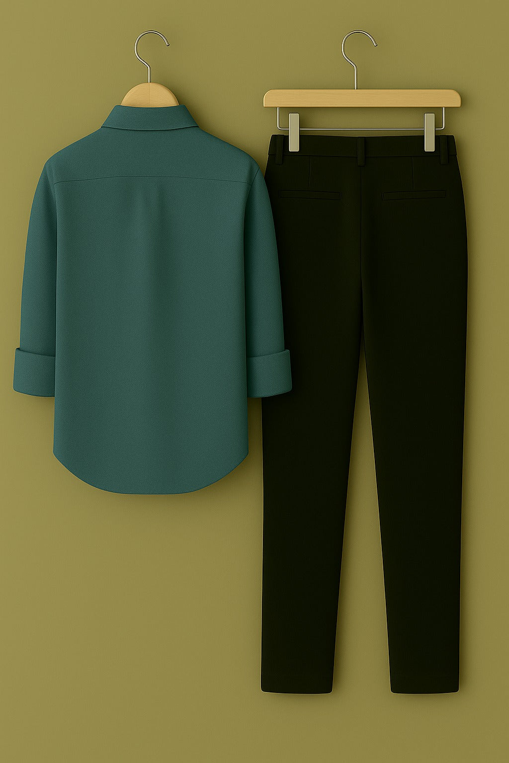 Mens corean pocket shirt pant combo