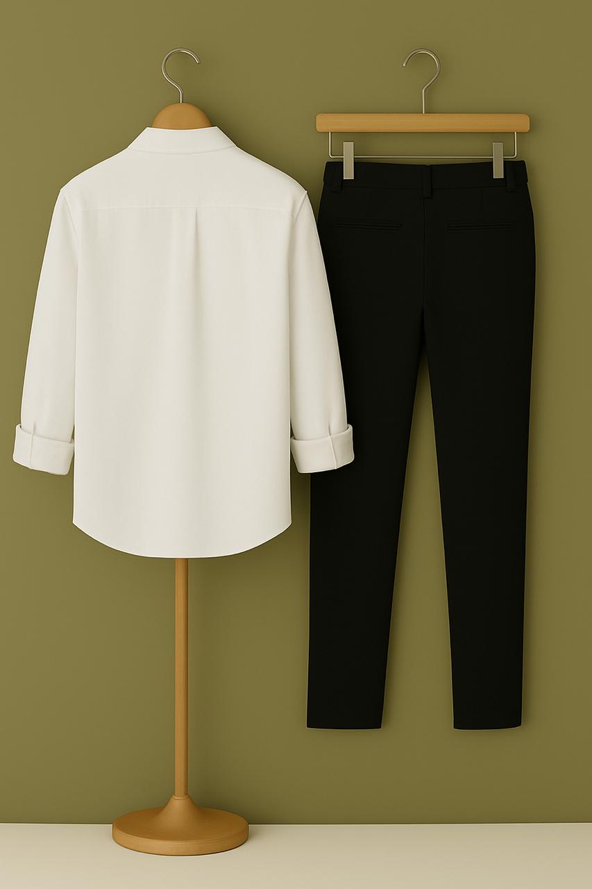 Mens corean pocket shirt pant combo