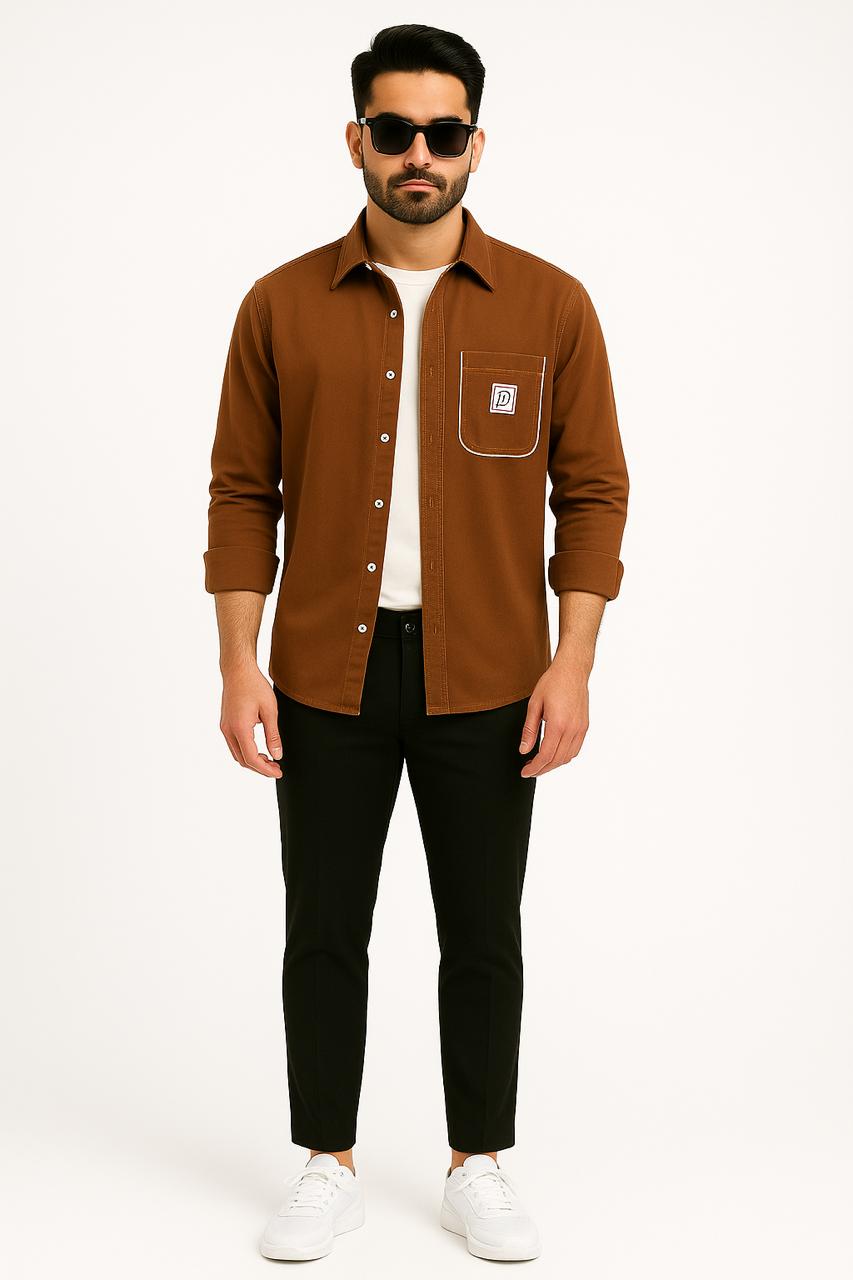 Mens corean pocket shirt pant combo