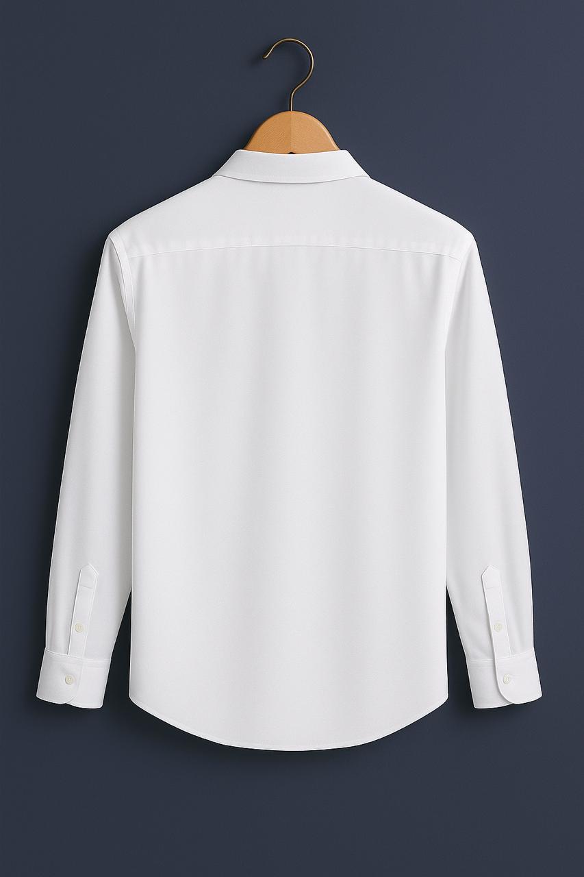 Multi Sparrow Embroidered White Luxury Shirt