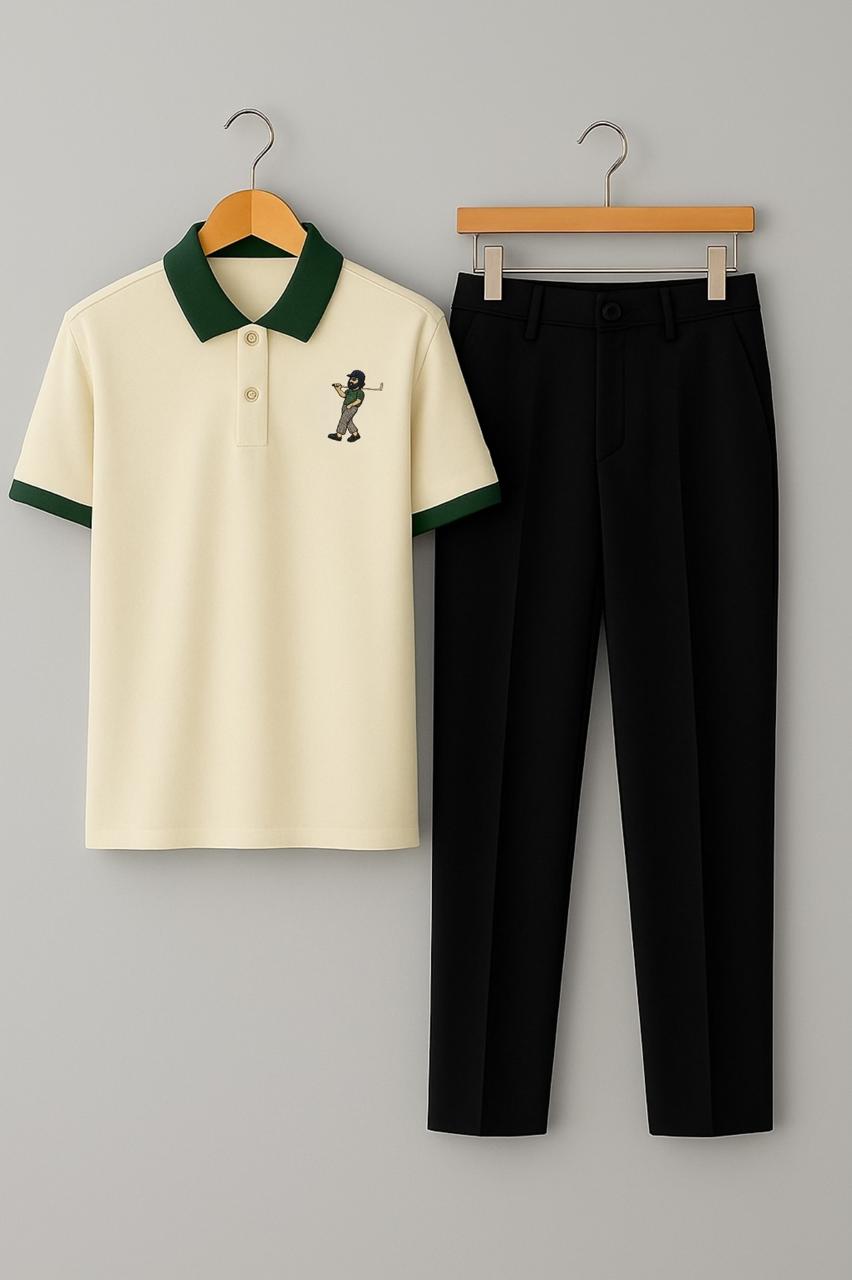 Elite Swing Emblem Polo T-Shirt And Pant