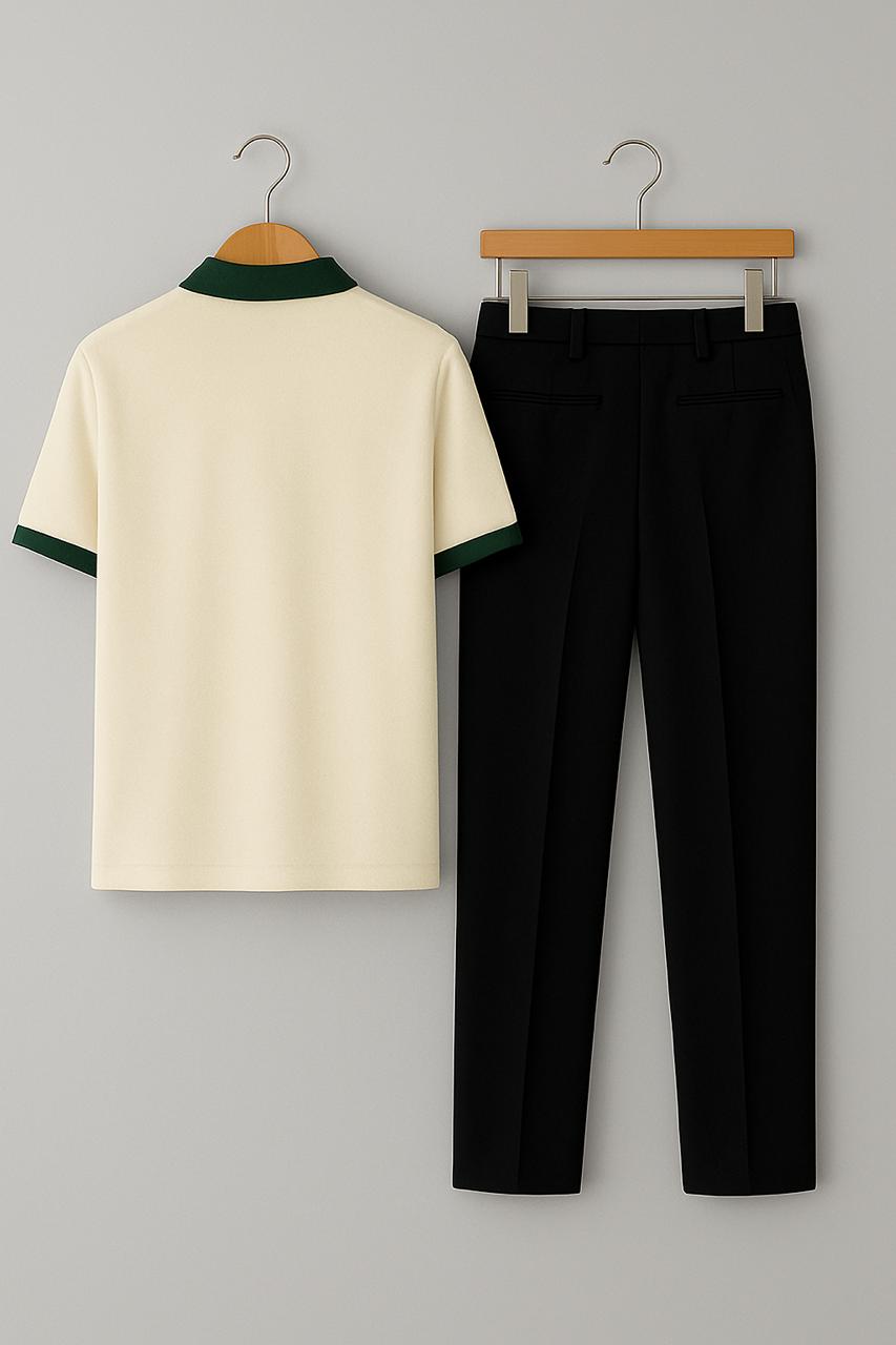 Elite Swing Emblem Polo T-Shirt And Pant