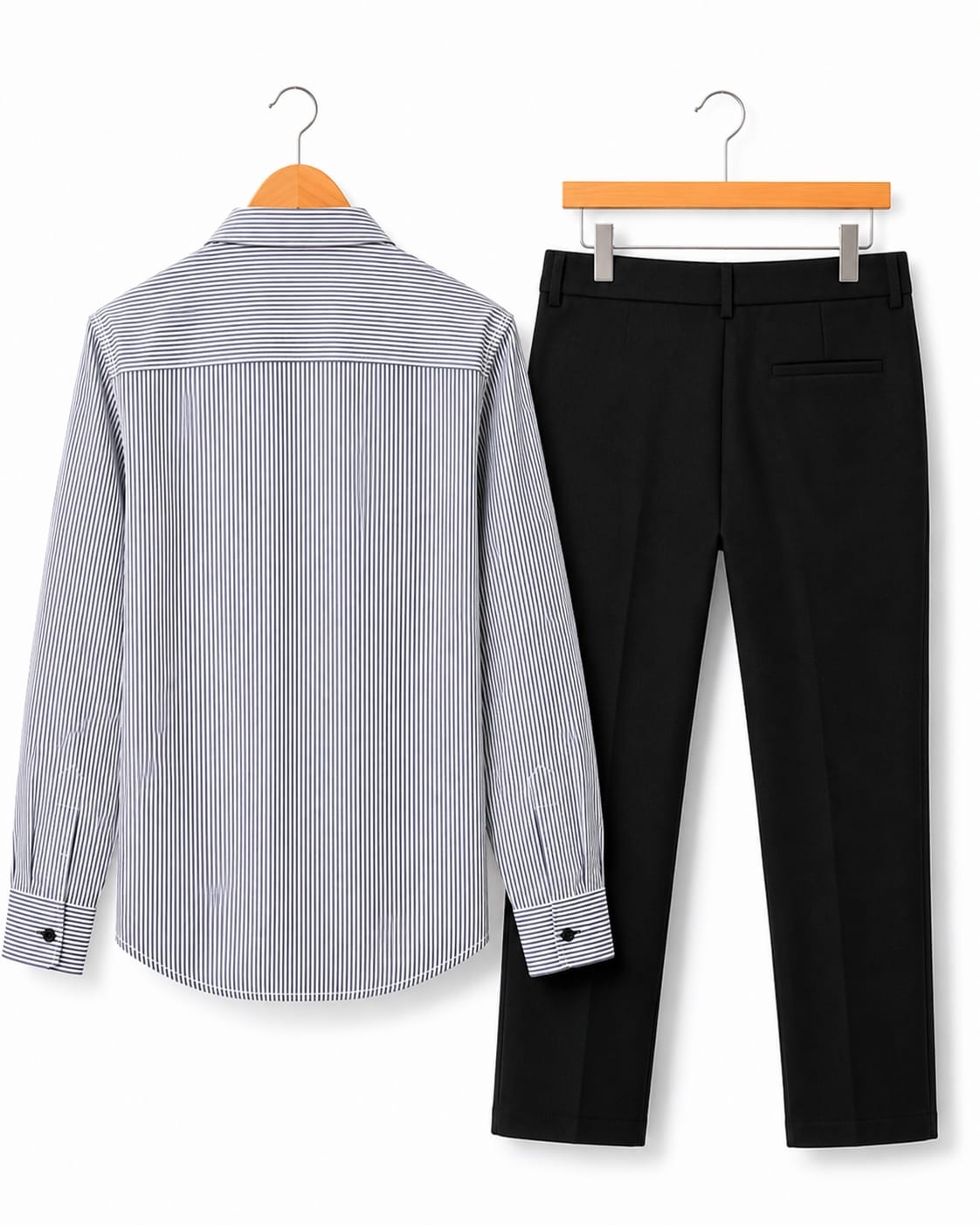 Mens Striped Shirt Pant Combo