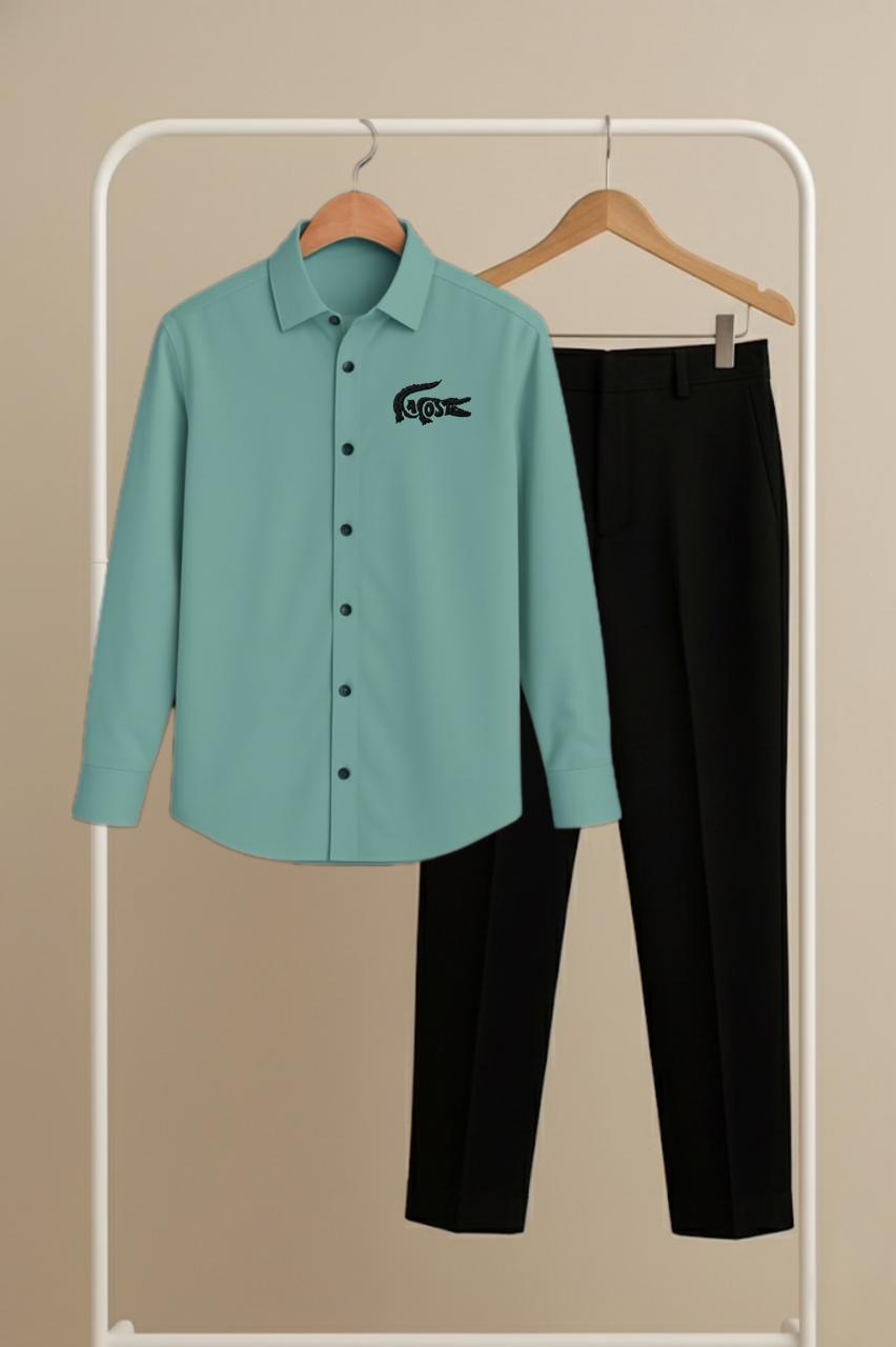 Pista–Black – Black Lacoste Logo