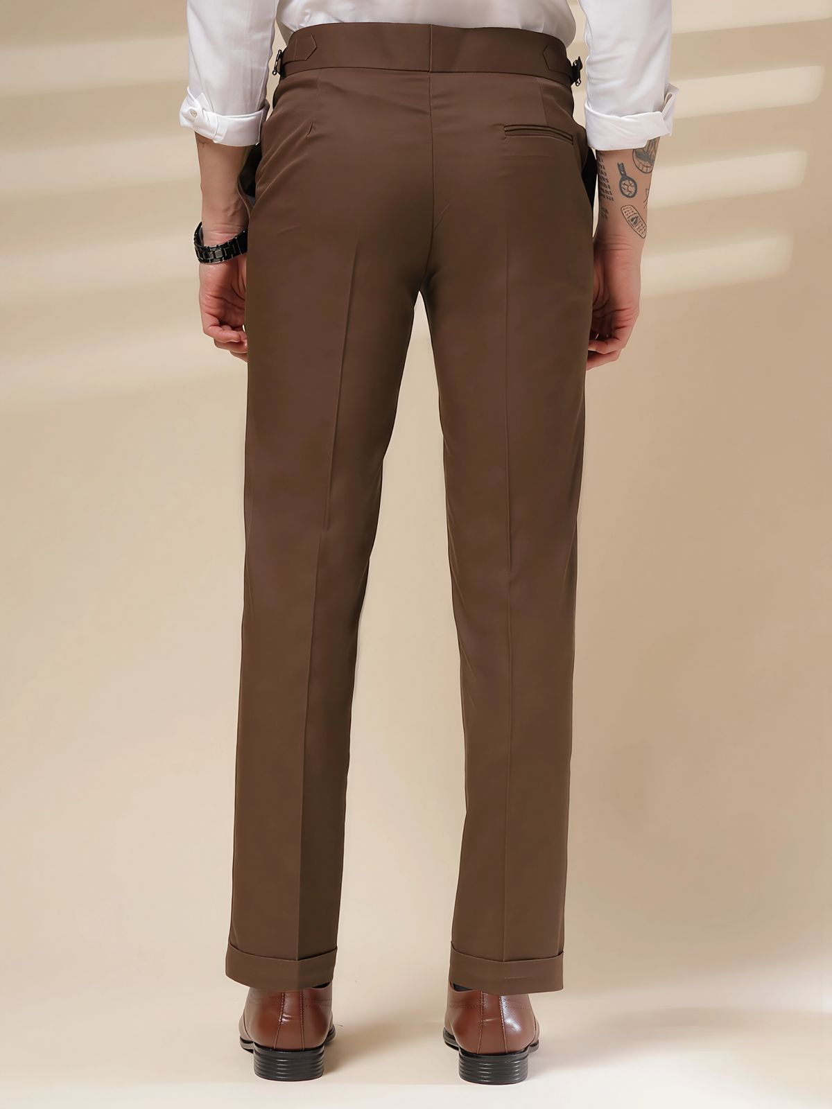 Mens Premium Brown Gurkha Pant