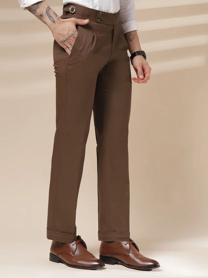 Mens Premium Brown Gurkha Pant