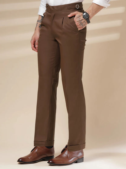 Mens Premium Brown Gurkha Pant
