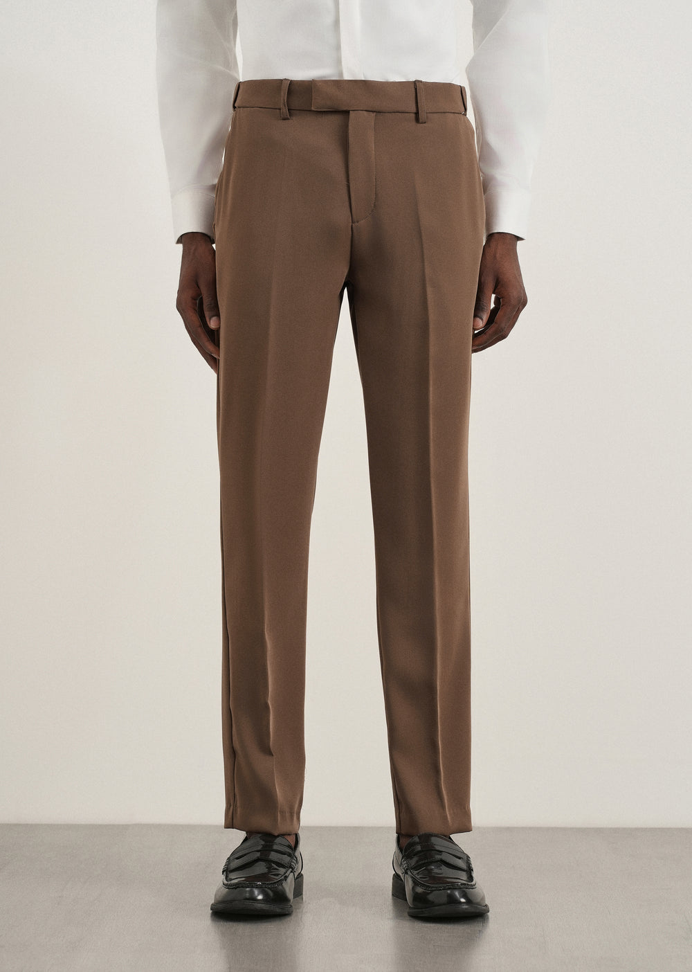 Premium White Shirt Brown Pant