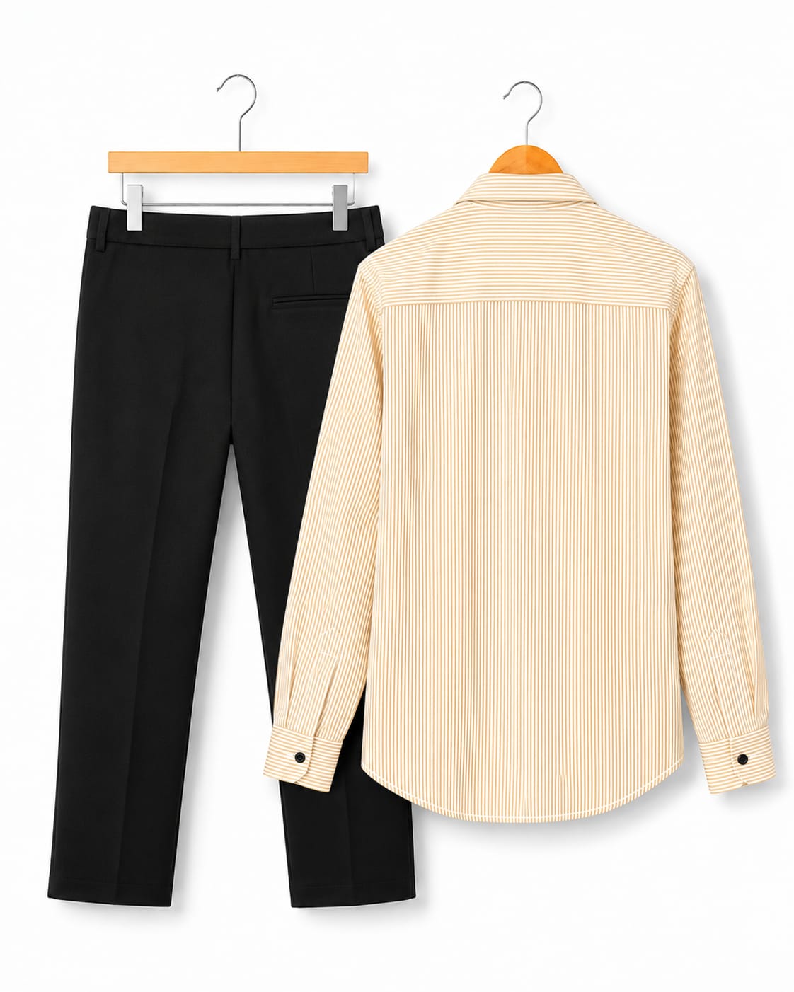 Mens Striped Shirt Pant Combo