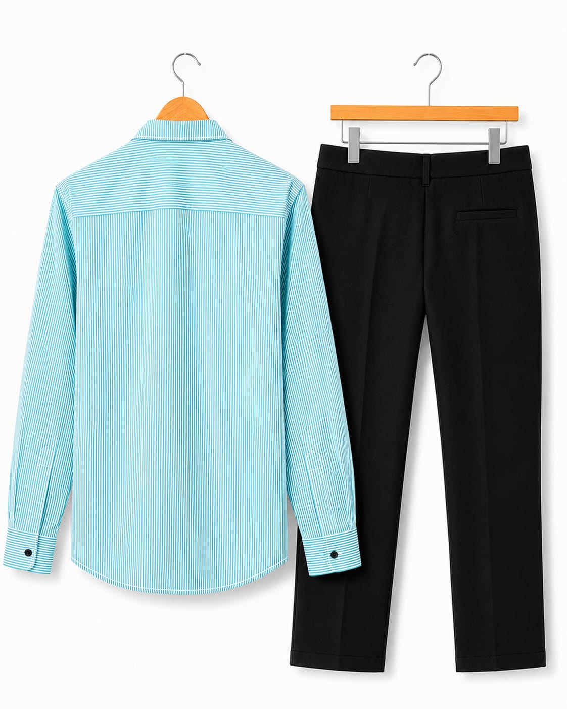 Mens Striped Shirt Pant Combo